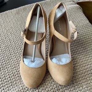 Charles by Charles David Nude Suede Pumps Sz 5.5